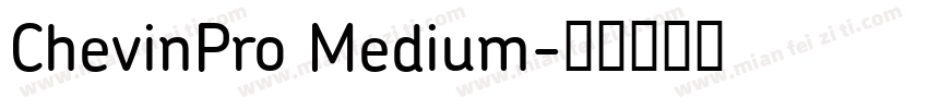 ChevinPro Medium字体转换